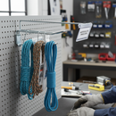 Professional Euro Peg Board Over Arm Hooks - Versatile Storage Solution with Multiple Length Options for Organized Display