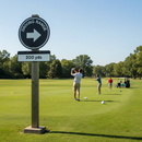 Professional 300 Yards Drop Supplementary Plate for EnduraSign Frame - Durable 2mm Plastic with Reflective Vinyl Finish