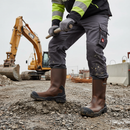 Premium Heavy Duty Ankle Boots with Water-Repellent Upper and Composite Toe Protection for Construction Work