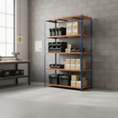 Heavy Duty Industrial Shelving - 1830mm High - 200kg Capacity - Steel Construction