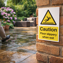 Caution Floor Sign – 1mm Rigid Plastic – Indoor/Outdoor Use