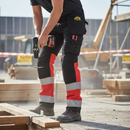 Premium High-Visibility Stretch Trousers with Holster Pockets for Enhanced Mobility and Comfort in Demanding Environments