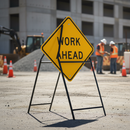 Premium 750mm Triangular Metal Road Sign Frame with Long Legs for Enhanced Visibility and Durability