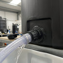 1½in BSP Male Polypropylene Outlet with Back Nut & Cap