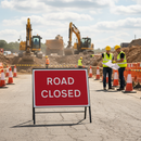 Premium Road Closed Sign - Heavy Duty Metal, Chapter 8 Compliant, 1050x750mm with Retroreflective Face