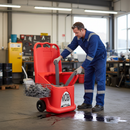 Premium Mobile Spill Dispenser Unit with Scoop - 75L Capacity