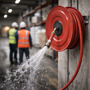 Manual Fixed Fire Hose Reels – 19mm – Metal Construction – Industrial Use