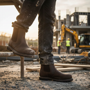 Premium Heavy Duty Dealer Boots with Water Resistant Leather, Steel Toecap, and Heat Resistant Outsole