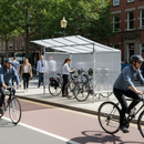 Premium Economy Bike Shelter with Aluminium Frame and Cellular Polycarbonate Roof for Schools and Colleges