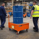 Heavy Duty Bunded Drum Trolley – 860mm x 860mm x 1170mm – Carbon Steel – Industrial Use
