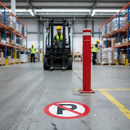 Premium Self-Adhesive No Parking Floor Sign with High Visibility and Slip Resistance for Traffic Management