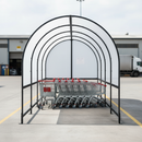 Premium Barrel Roof Trolley Shelter Extension Module - 8m Depth