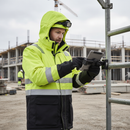 Premium High-Visibility Winter Parka with Wind and Water Resistance and Adjustable Fit