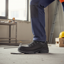 Premium High-Performance Safety Shoe with Water-Repellent Leather, Slip-Resistant Outsole, and Fiberglass Toe Cap for Ultimate Comfort