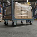 125mm Fixed Plate Castor with Nylon Centre Roller Bearing - 200Kg Load Capacity