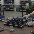 Premium Small Flexi-Tray with Container Grid for Containment