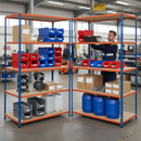 Heavy Duty Industrial Shelving - 2440mm High - 200kg Capacity - Chipboard