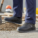 Premium Safety Trainer with Water-Repellent Leather Upper and High-Performance Slip-Resistant Sole