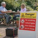 Danger Flammable Liquid Sign – 1mm Rigid Plastic – Indoor/Outdoor Safety