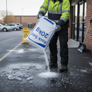 Premium White Rock Salt for Deicing 20kg Bag - Pure Seawater with Anti-Caking Agent for Safe Pathways