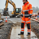 Premium Waterproof Overtrousers with High Visibility, Eco-Friendly 3-Layer Laminate Fabric and Durable Recycled Material