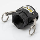 Cam Lever Coupler 1¼in Female x 1½in Polypropylene (view 2)