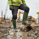 Premium Full Safety Wellingtons S5 with Steel Toe Cap and Slip-Resistant Grip for Industrial Use
