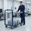 125mm Fixed Plate Heavy Duty Ant-Static Castor with Polyurethane Tyre