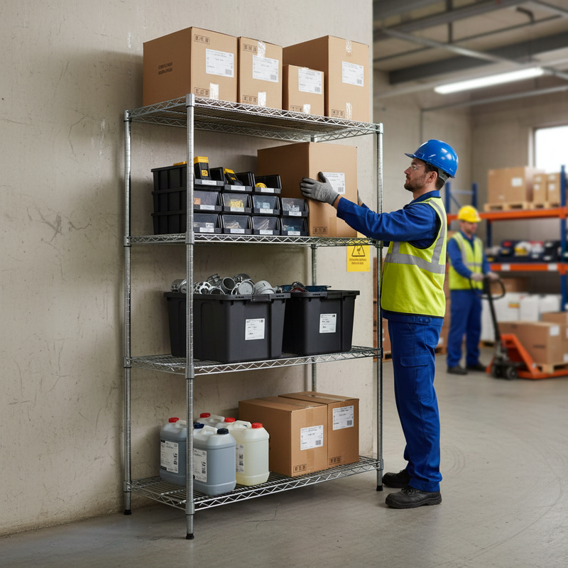 Premium Chrome Wire Shelving Extension Bay - 1820mm High - 300kg Capacity