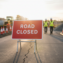Premium Road Closed Sign for Quick Fit Frames - 1050mm x 750mm Durable Construction for Traffic Management