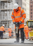 Premium High-Visibility Jacket with Detachable Hood, Multiple Pockets, and EN Standards Compliance for Safety and Comfort
