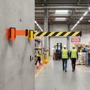 Premium 50mm Wall Mounted Belt Barrier System for Space-Saving Access Control in Factories, Schools, and Airports