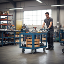 100mm Heavy Duty Bolt Hole Swivel Castor with Grey Rubber Tyre