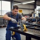 160mm Heavy Duty Fixed Plate Castor with Polyurethane Wheels