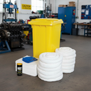 Premium Oil and Fuel Spill Kit - Yellow Wheelie Bin - 240L Capacity