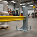 Premium 760mm Bolt Down RSJ Barrier Post - Heavy Duty Galvanised Steel for Maximum Support