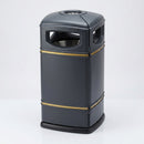 Square Litter Bin 115 Litre with Four-Point Latch Door (view 2)