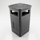 112-litre plastic litter bin with compass lid design (view 2)