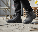 Premium Dual Density Chukka Boot S3 with Steel Toe Cap, Shock Absorber Heel, and Water Resistant Leather Upper