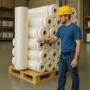 Flame Retardant Polythene Sheeting – White, 4m x 50m, 500 Gauge, LPS 1207