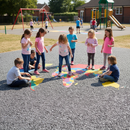 Premium Educational World Map Playground Marking for Geography Learning and Outdoor Activities