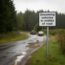 Premium Supplementary Sign Plate for Road Safety with Custom Text Sizes for Enhanced Visibility