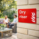 Dry Riser Sign – Durable Material – Indoor/Outdoor Use