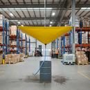 Heavy Duty Leak Diverter Tarp with Fittings - Yellow 300cm x 300cm