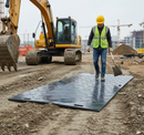 Heavy Duty Ground Protection Mat 2.4m x 1.2m with Non-Slip Traction Surface for Machinery and Vehicle Access