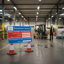 Professional Dry Wipe Custom Information Cone Sign 1050x750mm - Versatile and Customizable for Roadworks