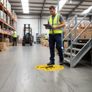 Premium Slip-Resistant Floor Sign - 430mm Attention Watch Your Step for Workplace Safety