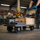 Premium 200mm Diameter Cast Iron Wheel with 25mm Ball Bearing