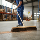 Premium 600mm Heavy Duty Stiff Platform Broom with Natural Bassine Fill for Industrial Use