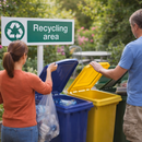 Recycling Area Signs – 600mm x 200mm – Rigid Plastic – Indoor/Outdoor Use
